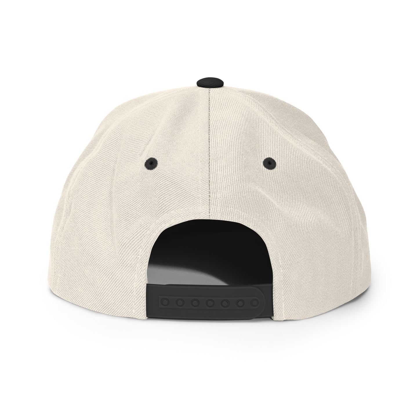 Casquette SnapBack de couleur beige et noire "Jeeper Store"