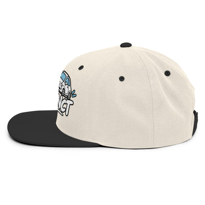 Casquette Snapback, brodée « Garé à l'instant », en Noir, vue de côté, image 101