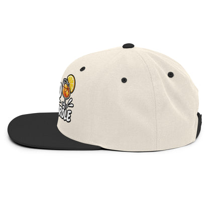 Casquette Snapback, brodée « Apéro sous contrôle », en Noir, vue de côté, image 101