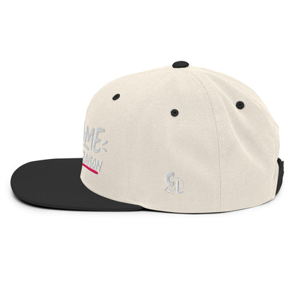 Casquette Snapback, brodée « Madame à toujours raison », en Noir, vue de côté, image 101