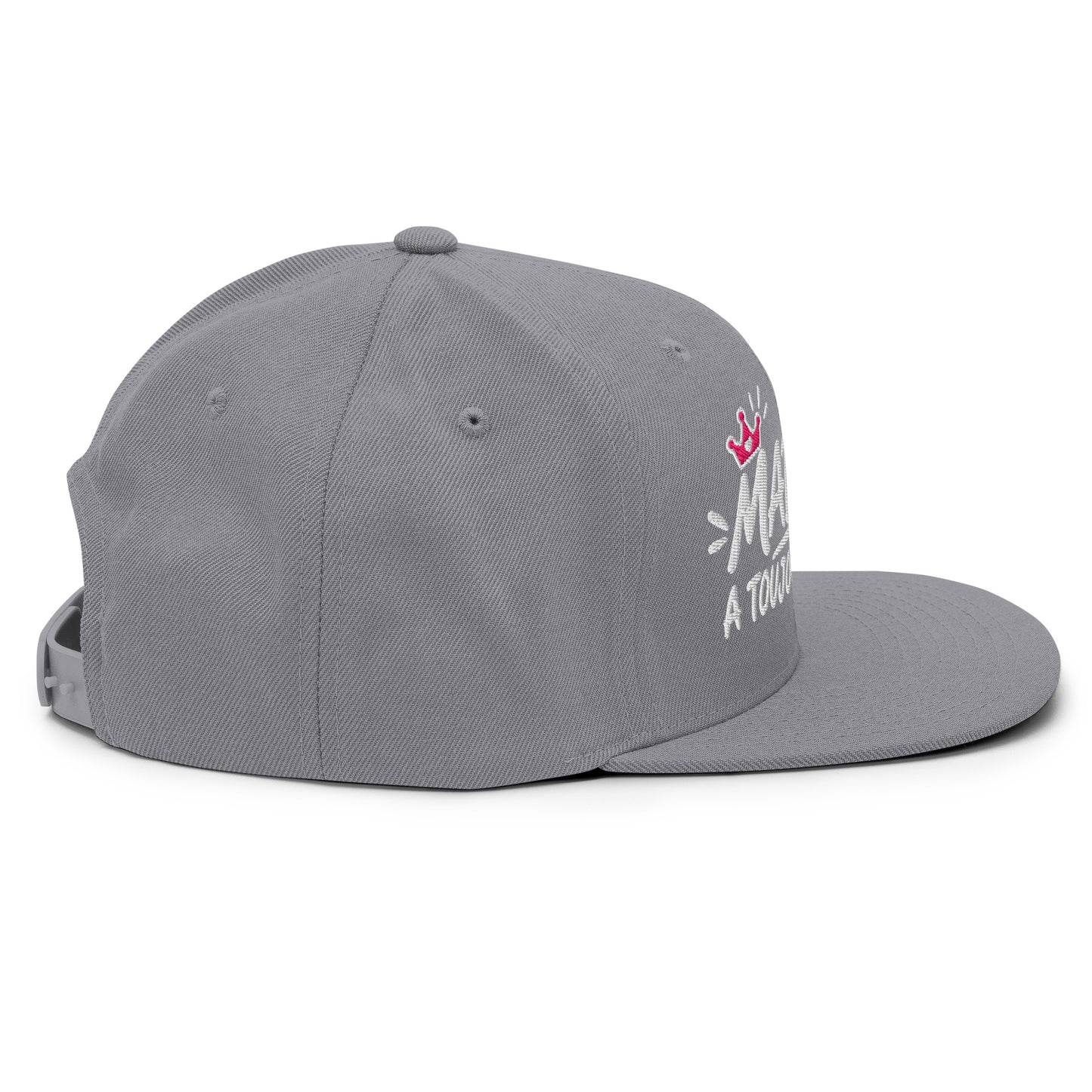Casquette Snapback, brodée « Madame à toujours raison », vue de côté, image 88