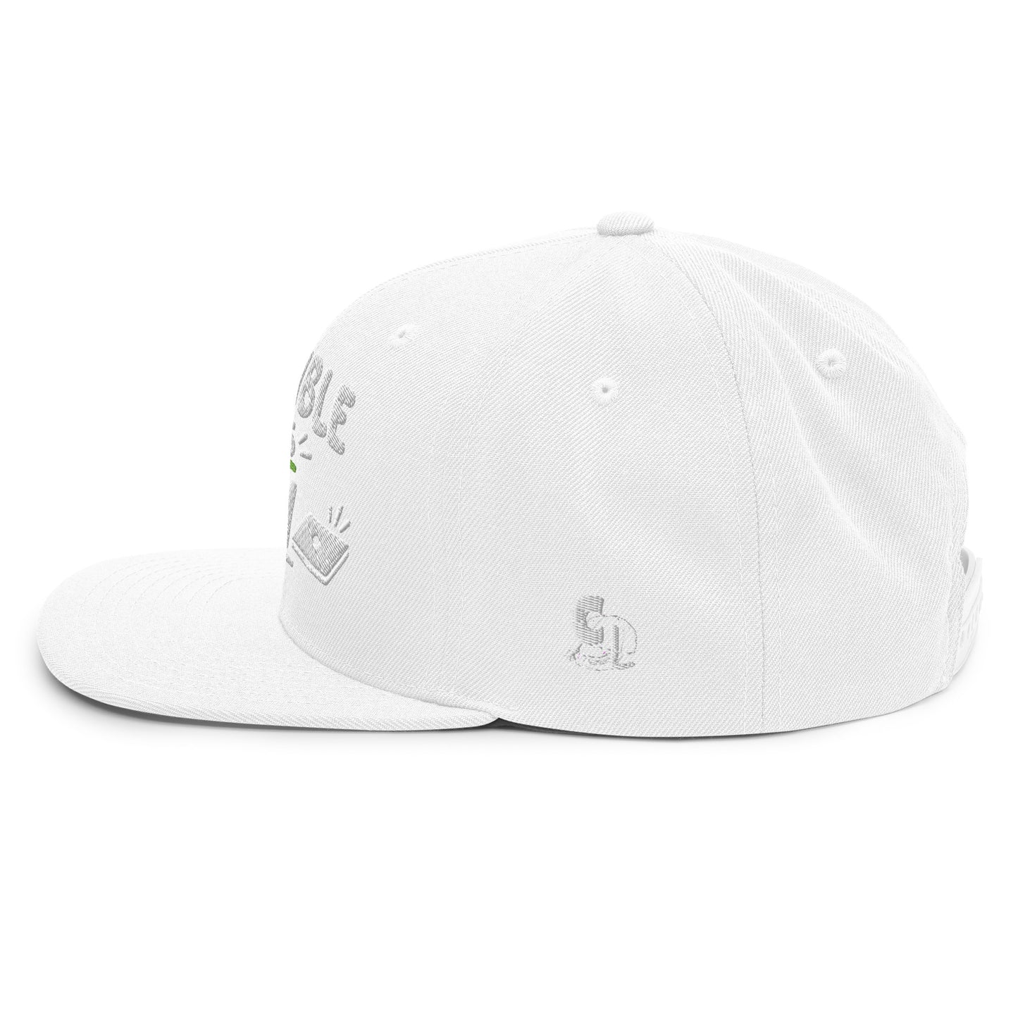 Casquette Snapback, brodée « Disponible après 17h », vue de côté, image 105