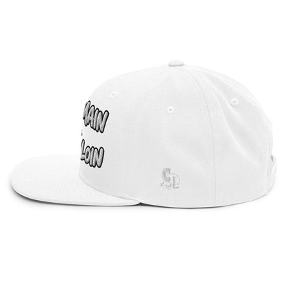 Casquette Snapback, brodée « Verre en main, souci au loin », vue de côté, image 105