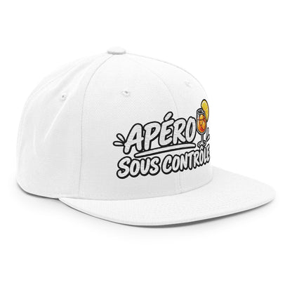 Casquette Snapback, brodée « Apéro sous contrôle », vue de trois quarts, image 107