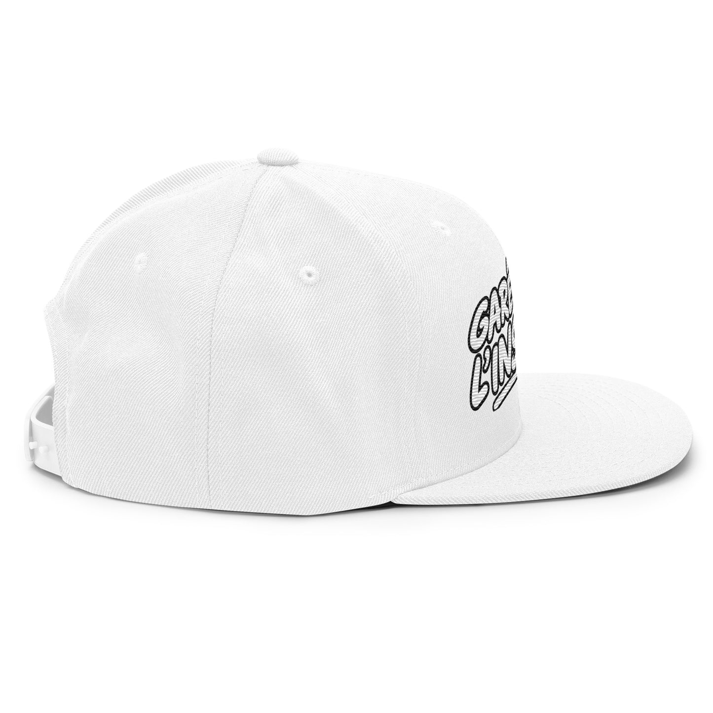 Casquette Snapback, brodée « Garé à l'instant », vue de côté, image 106
