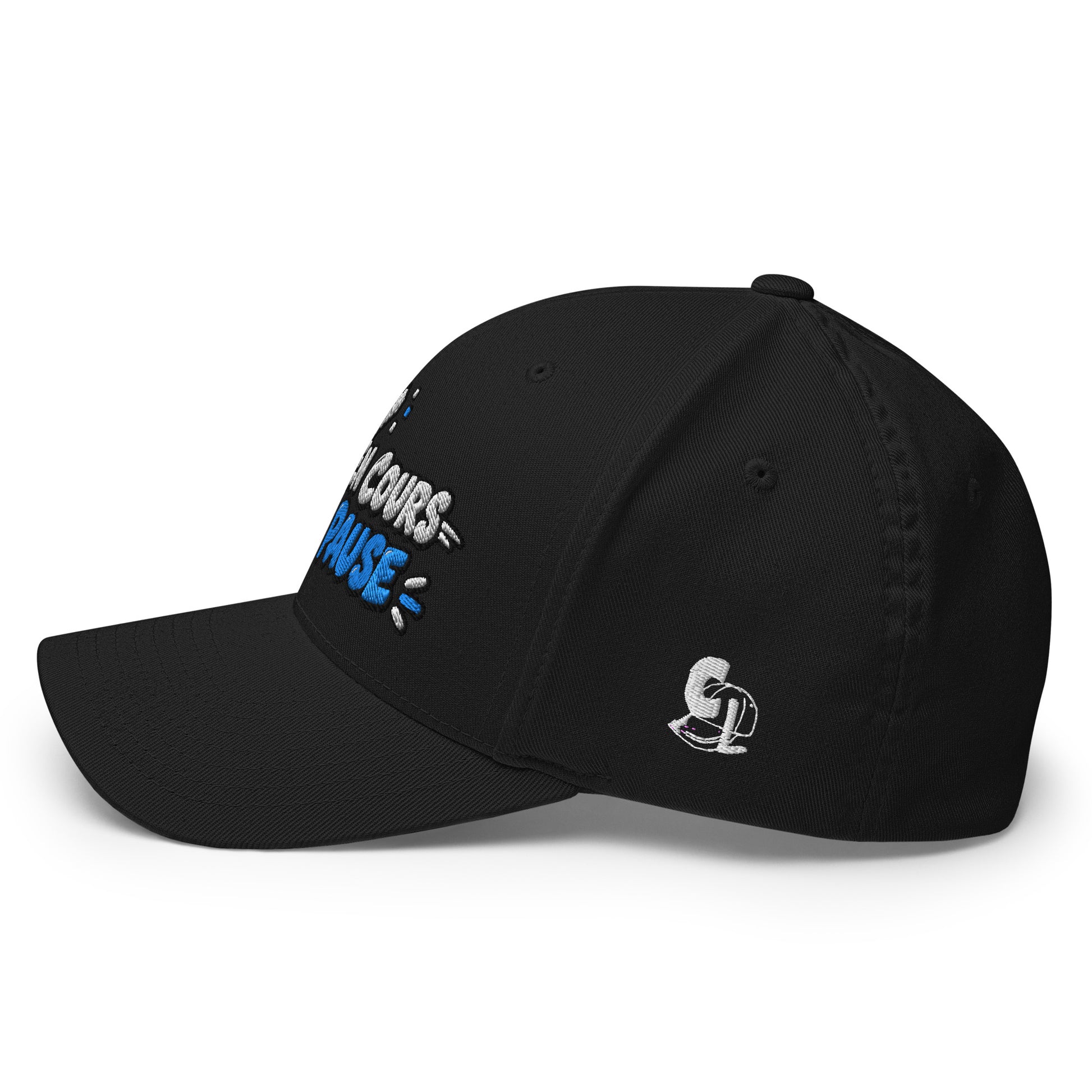 Casquette Casquette, brodée « Partie en cours, vie en pause », en Noir, vue arrière, image 24