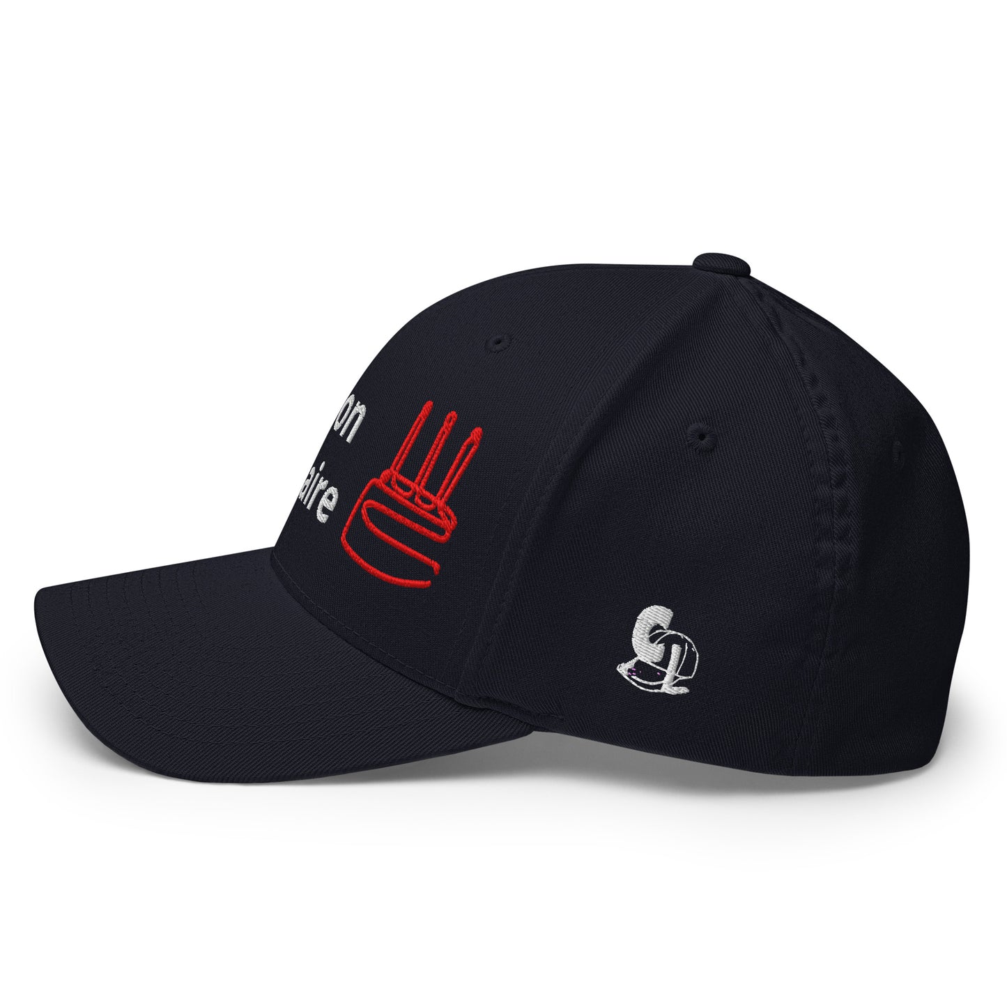 Casquette Baseball, brodée « C'est mon anniversaire », en Bleu Marine Foncé, vue arrière, image 14