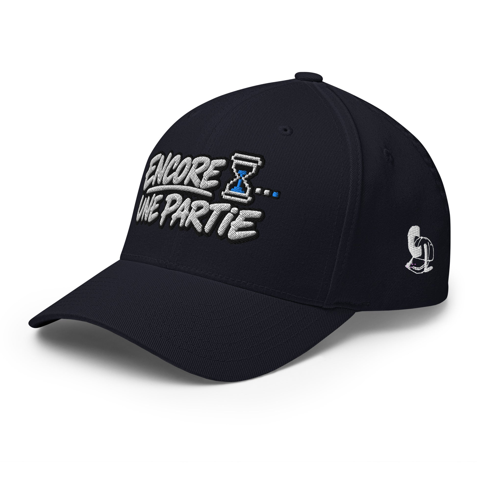 Casquette Casquette, brodée « Encore une partie », en Bleu Marine Foncé, vue de trois quarts, image 20