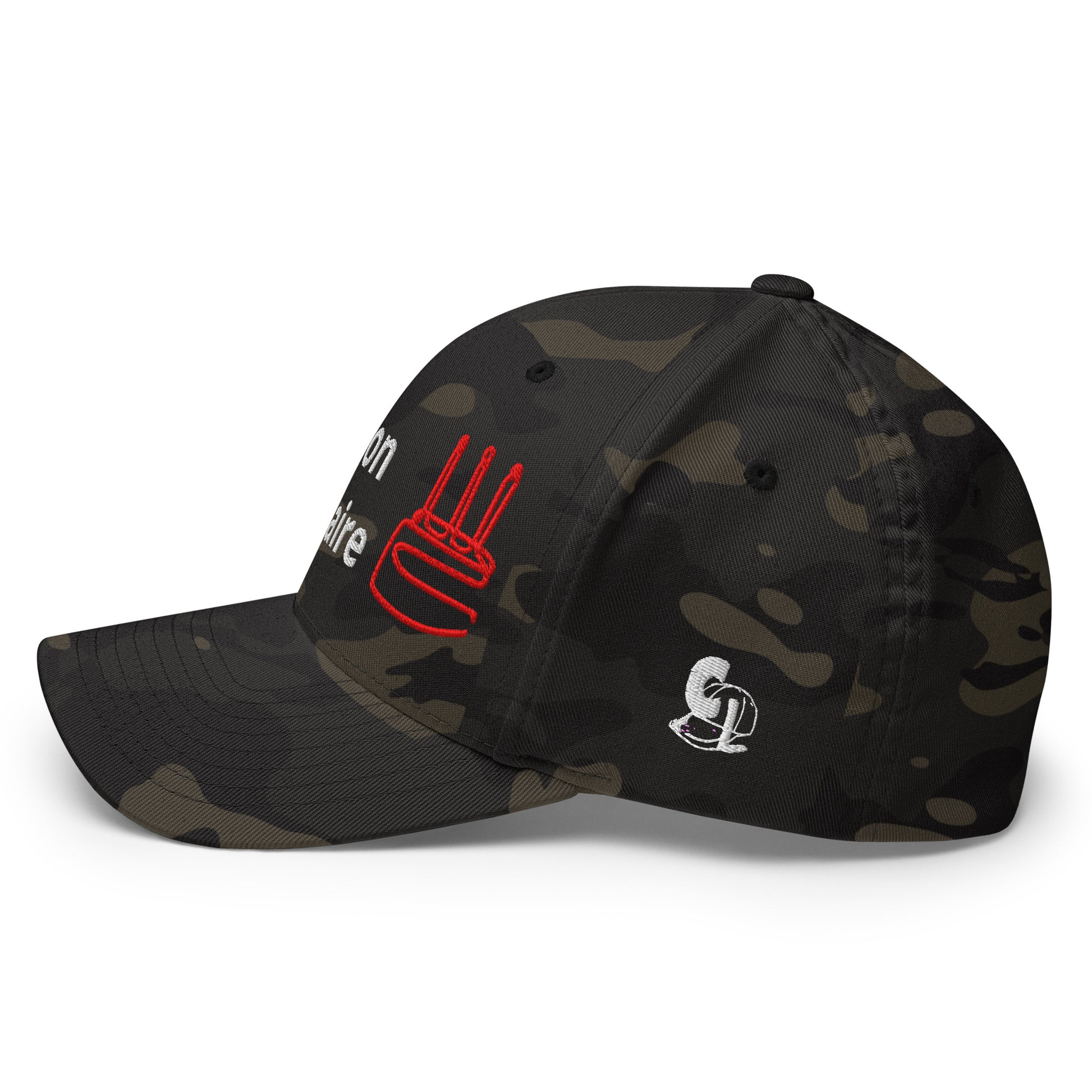 Casquette Baseball, brodée « C'est mon anniversaire », en Multicam Black, vue arrière, image 10