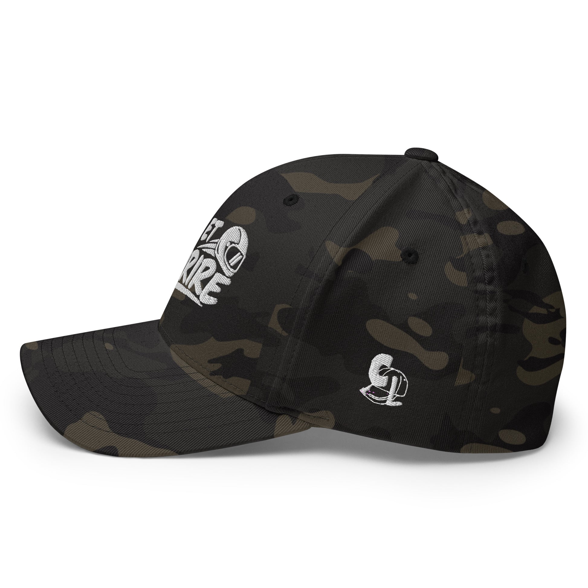 Casquette Casquette, brodée « Gaz et sourire », en Multicam Black, vue arrière, image 14