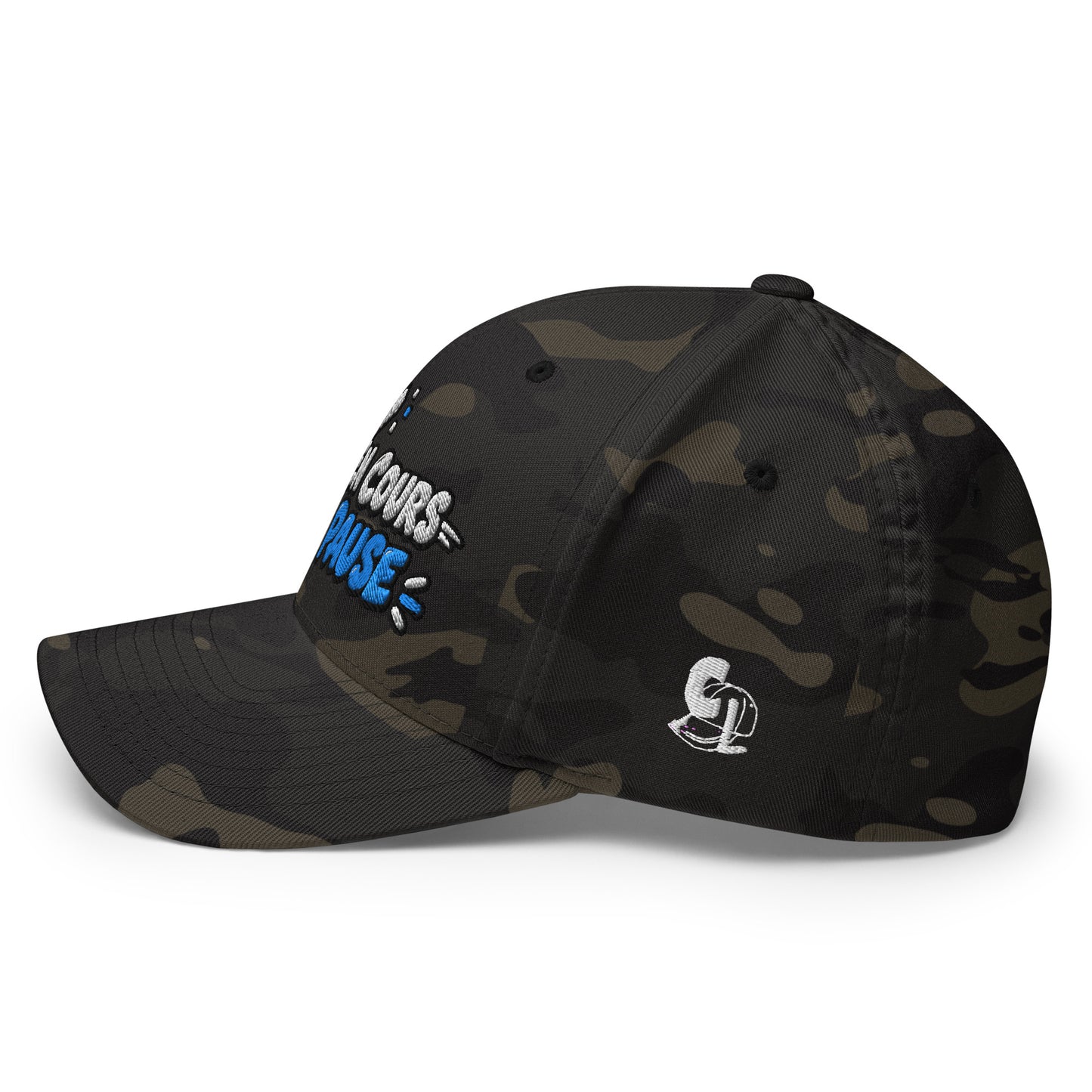 Casquette Casquette, brodée « Partie en cours, vie en pause », en Multicam Black, vue arrière, image 14