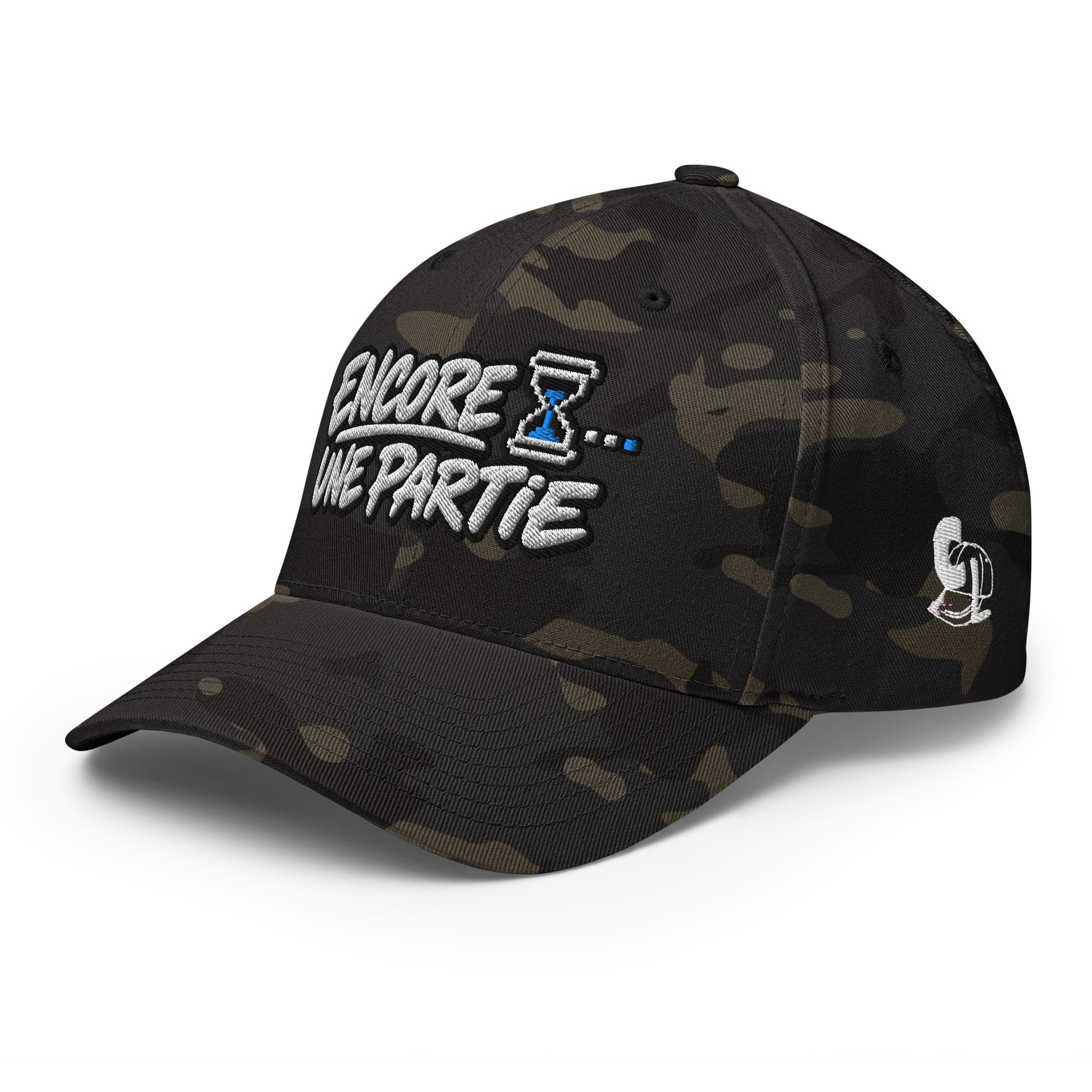 Casquette Casquette, brodée « Encore une partie », en Multicam Black, vue de trois quarts, image 15