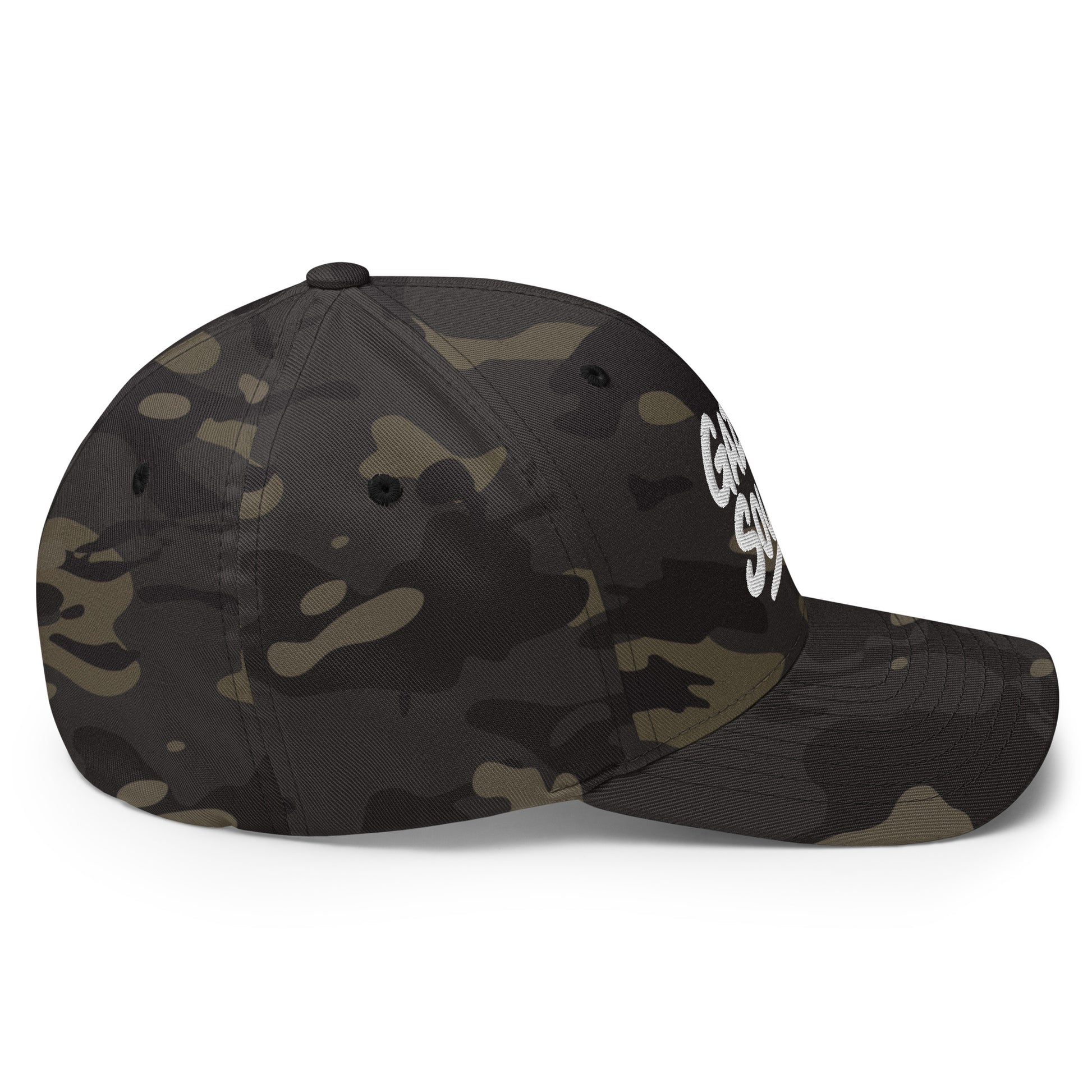 Casquette Casquette, brodée « Gaz et sourire », en Multicam Black, vue arrière, image 15