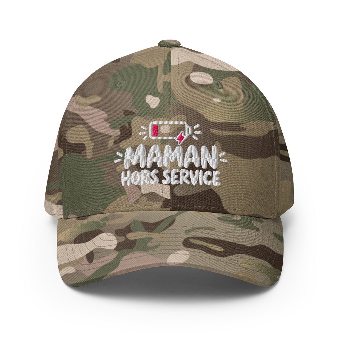 Casquette Casquette, brodée « Maman hors service », en Rouge, vue de face, image 46