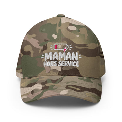 Casquette Casquette, brodée « Maman hors service », en Rouge, vue de face, image 46