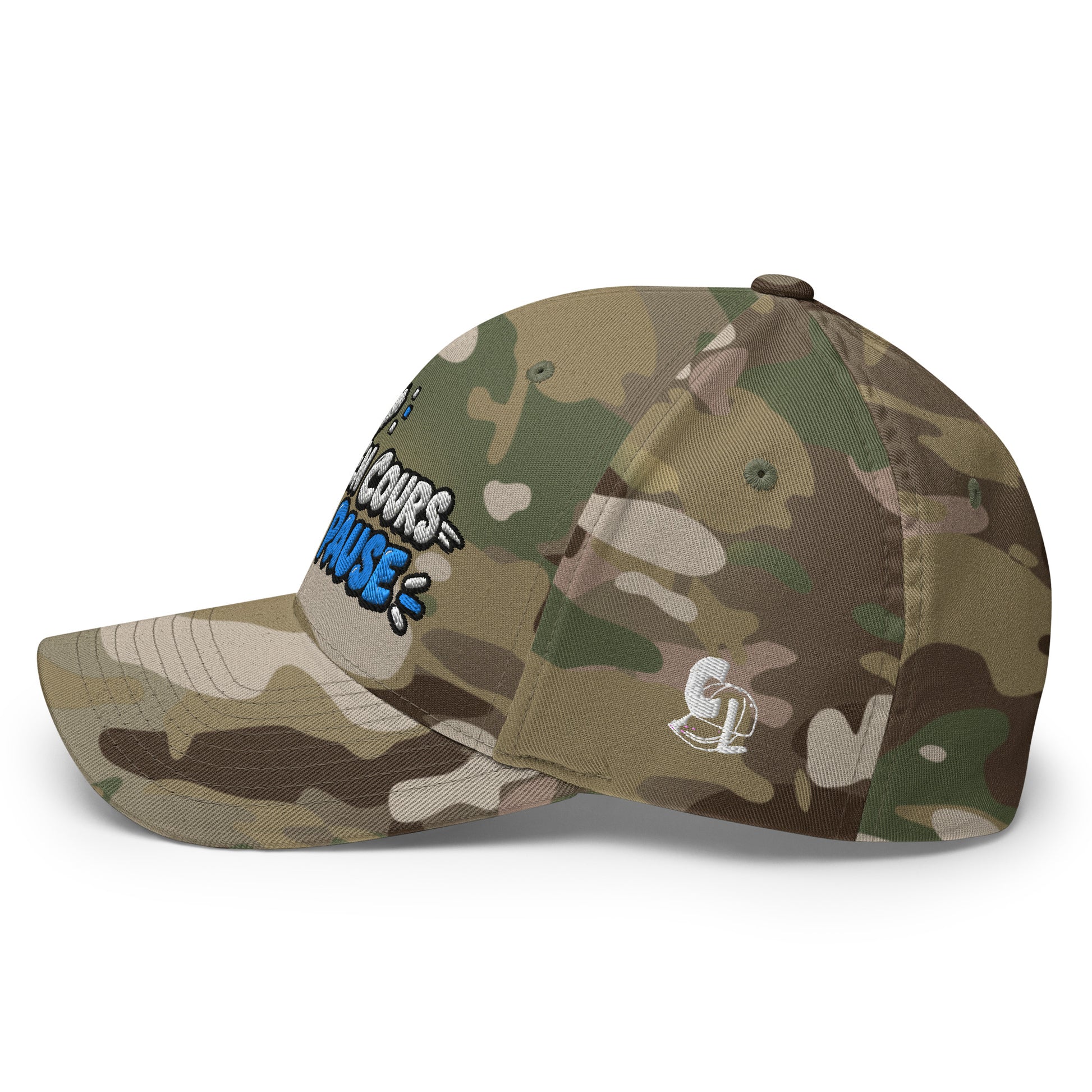 Casquette Casquette, brodée « Partie en cours, vie en pause », en Rouge, vue arrière, image 49