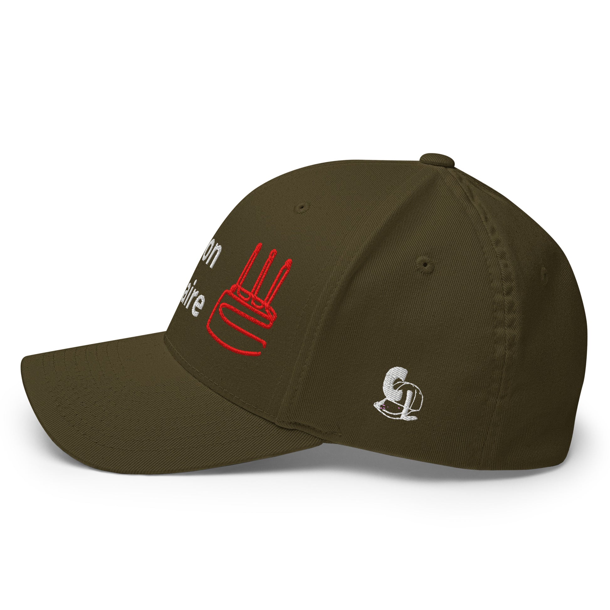 Casquette Baseball, brodée « C'est mon anniversaire », en Olive, vue arrière, image 30