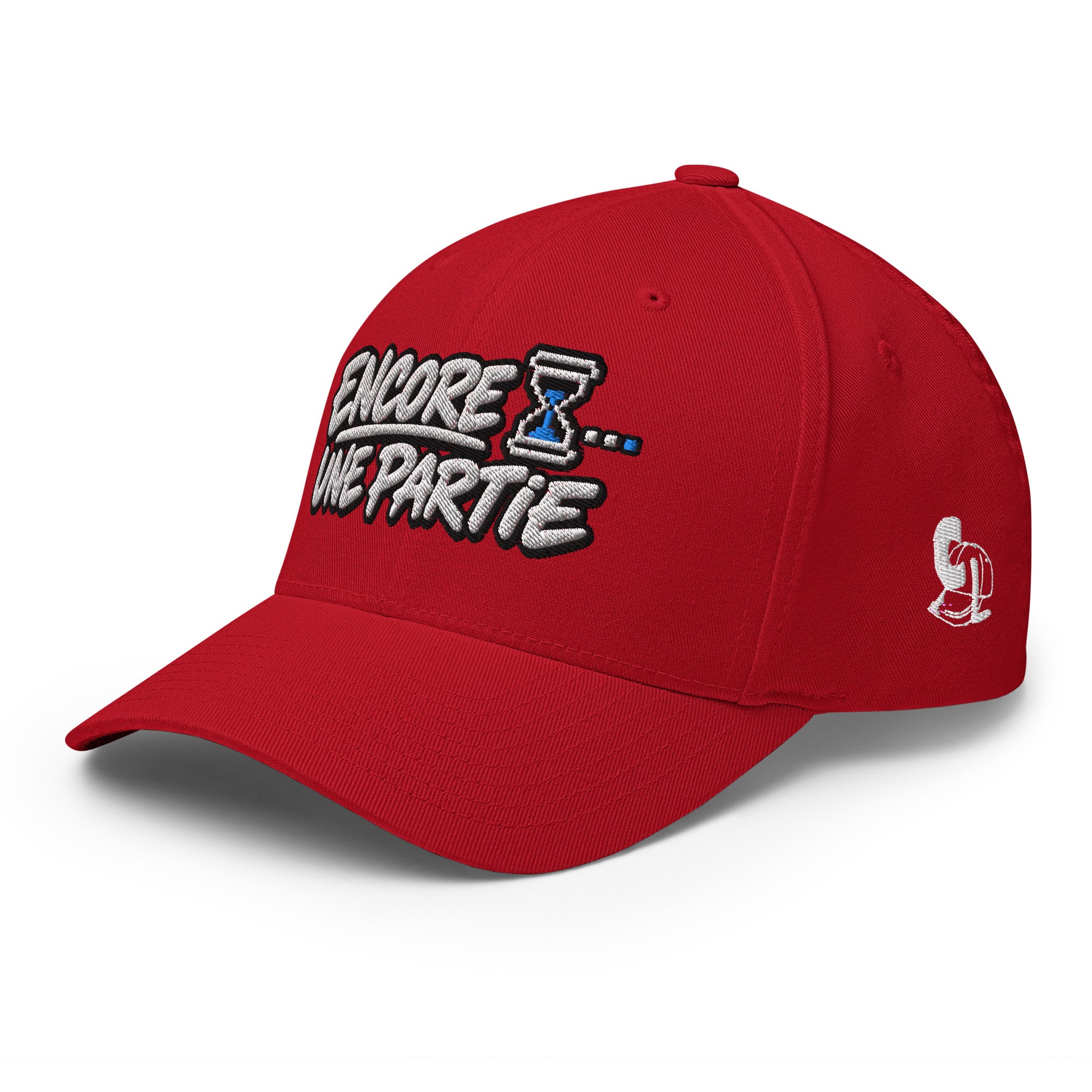Casquette Casquette, brodée « Encore une partie », en Rouge, vue de trois quarts, image 34