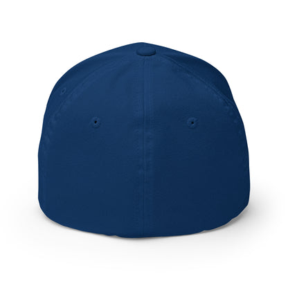 Casquette Casquette, brodée « Gaz et sourire », en Bleu Roi, vue arrière, image 27