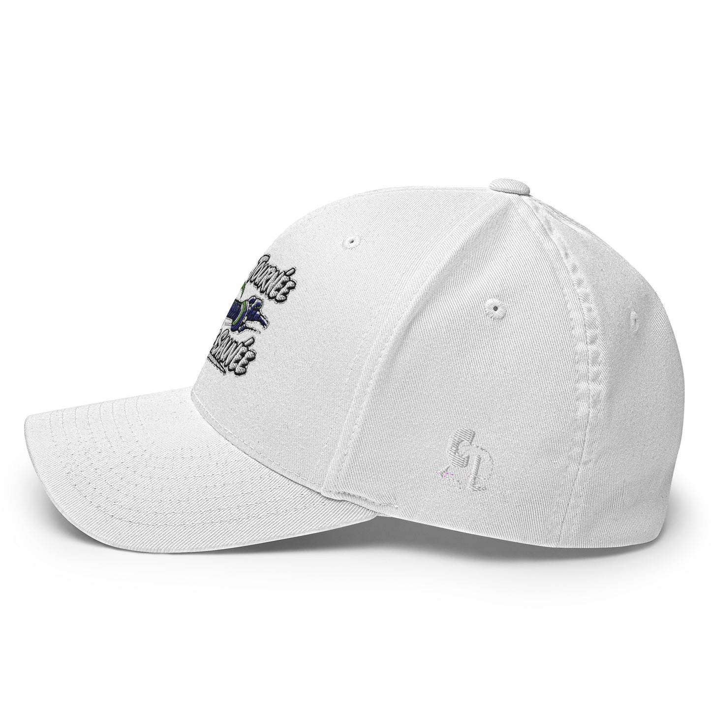 Casquette Casquette, brodée « Poignée tournée, journée sauvée », en Rouge, vue arrière, image 63