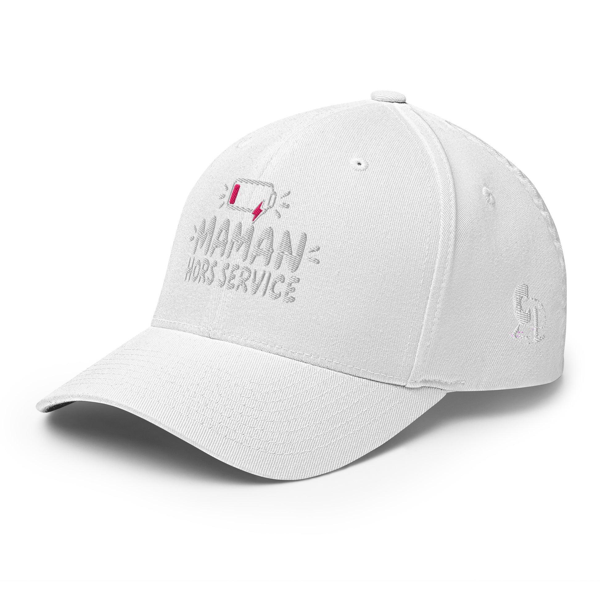 Casquette Casquette, brodée « Maman hors service », en Rouge, vue de trois quarts, image 64