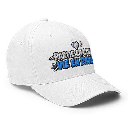 Casquette Casquette, brodée « Partie en cours, vie en pause », en Rouge, vue de trois quarts, image 66