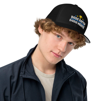 Casquette Casquette, brodée « Boss battu, Dodo mérité », vue de face, image 4