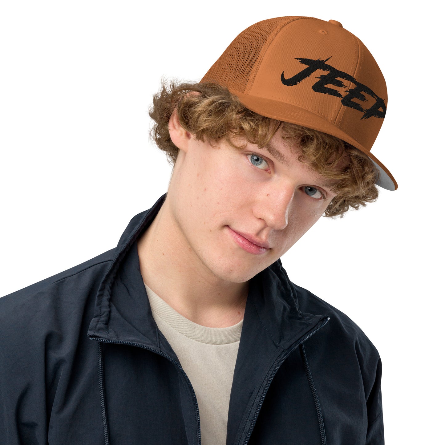 Casquette Trucker de couleur orange "Jeep"