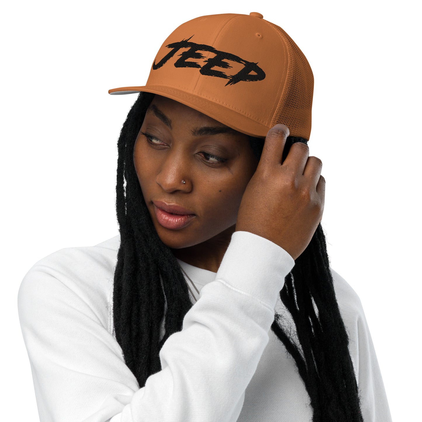 Casquette Trucker de couleur orange "Jeep"