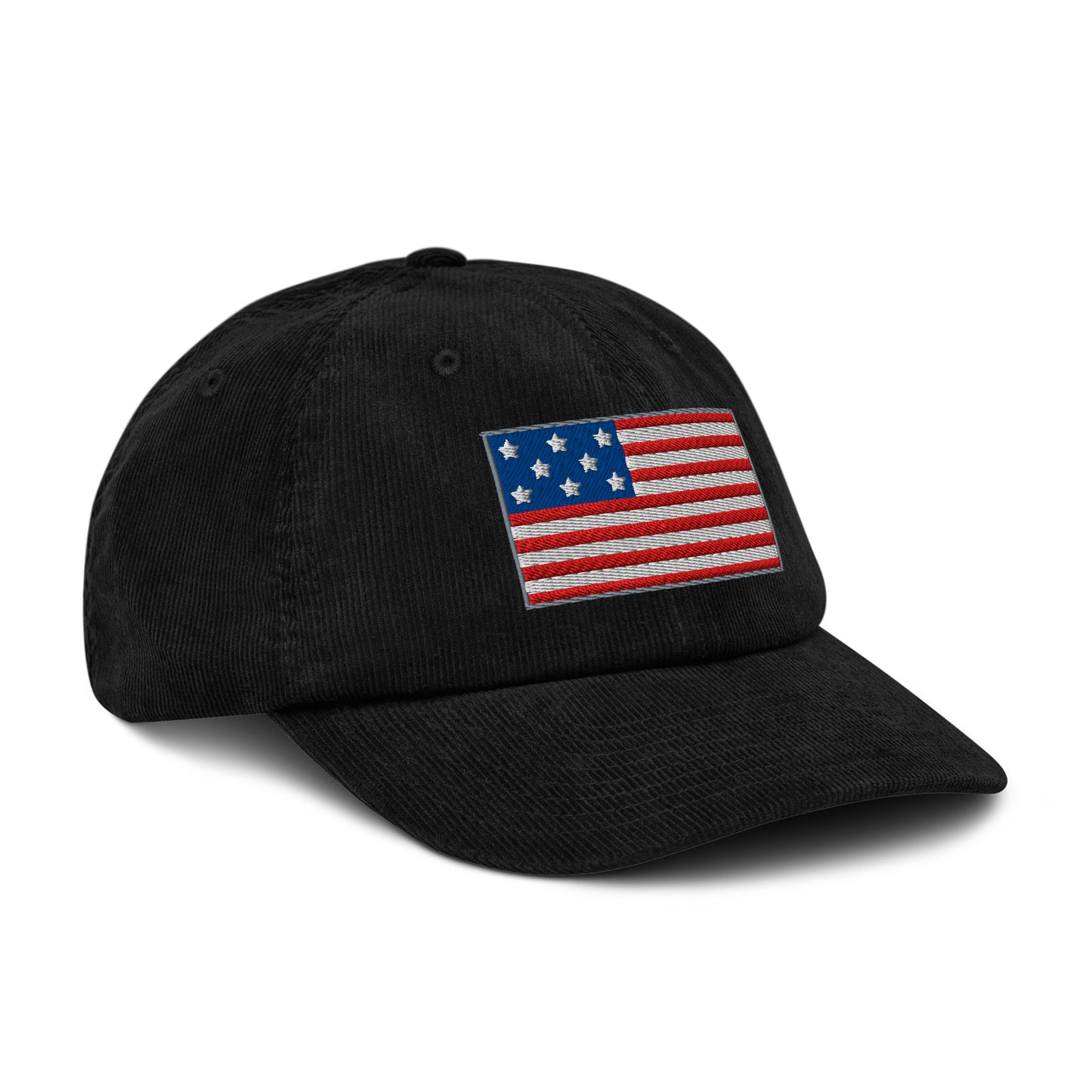 Casquette Casquette, brodée « Drapeau Américain USA », en Noir, vue de trois quarts, image 14
