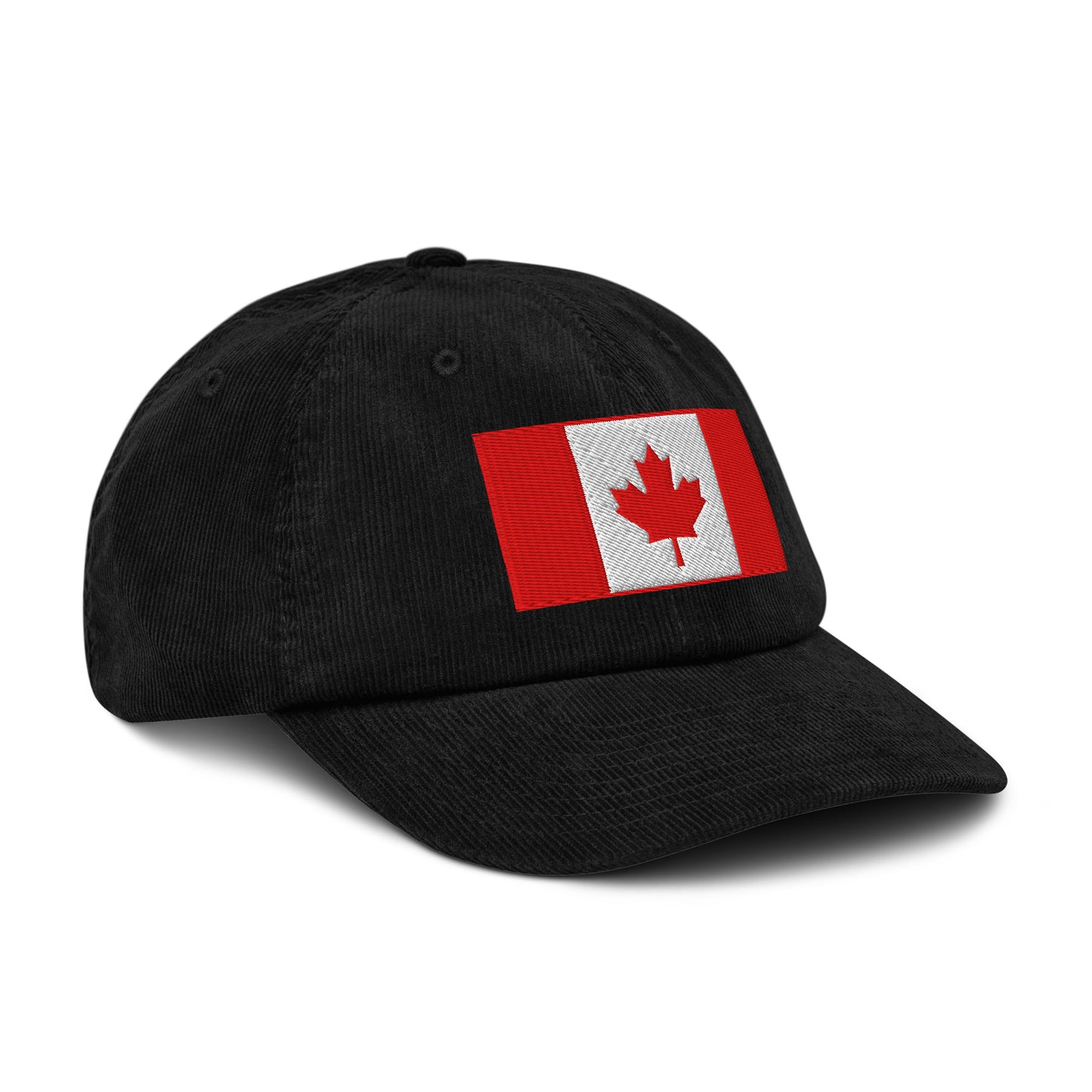 Casquette Casquette, brodée « Drapeau du Canada », en Noir, vue de trois quarts, image 14