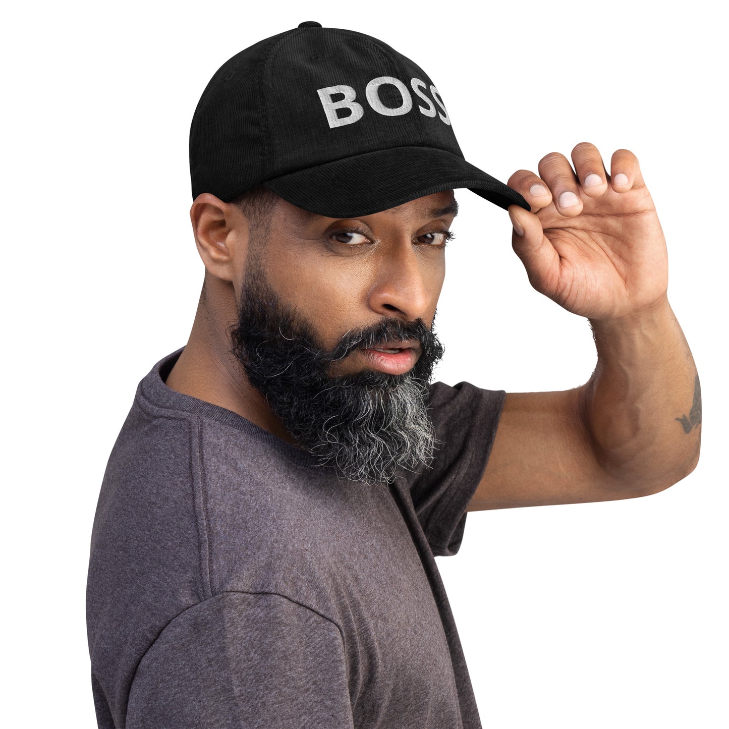 Casquette Casquette, brodée « BOSS », en Noir, vue de trois quarts, image 5