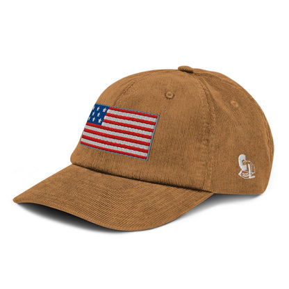 Casquette Casquette, brodée « Drapeau Américain USA », vue de trois quarts, image 2