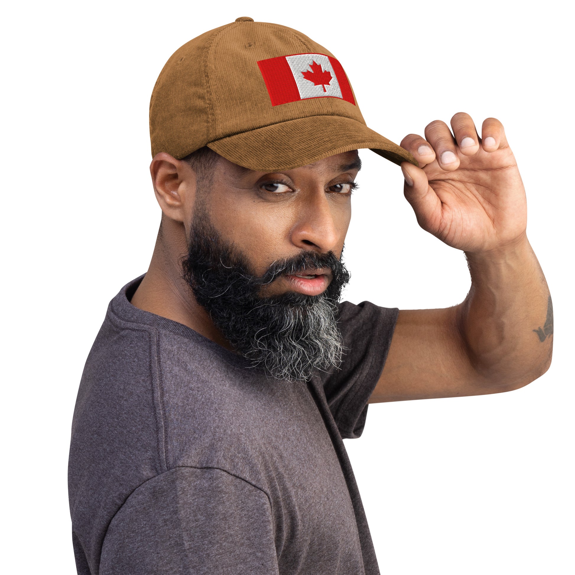 Casquette Casquette, brodée « Drapeau du Canada », vue de trois quarts, image 35