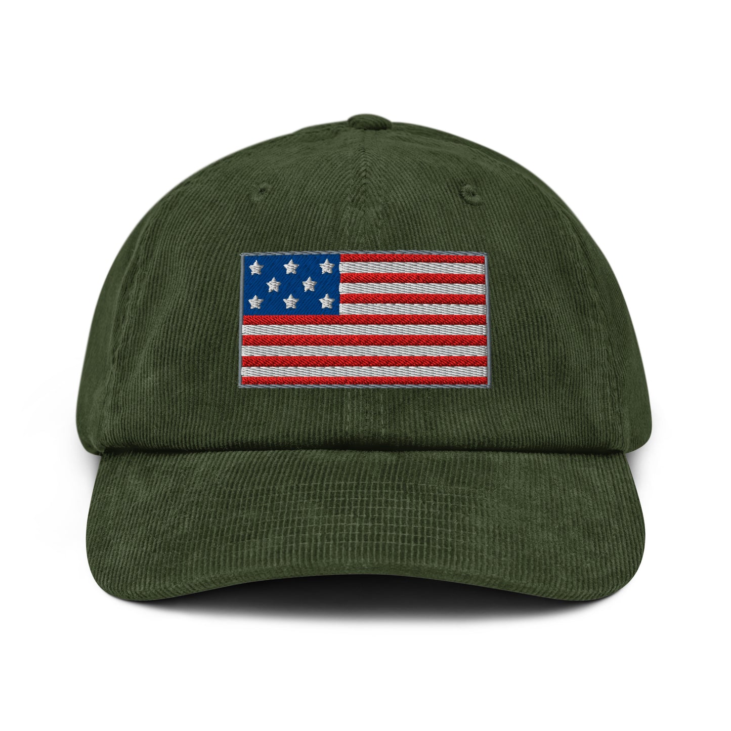 Casquette Casquette, brodée « Drapeau Américain USA », en Dark Olive, vue de face, image 24