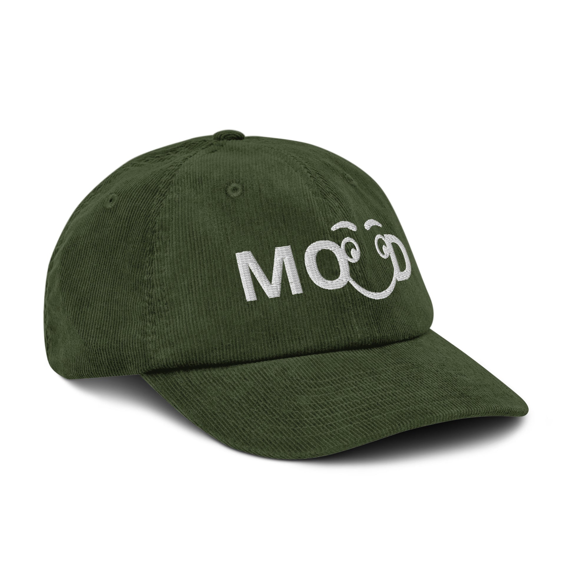Casquette Casquette, brodée « MOOD », en Dark Olive, vue de trois quarts, image 27