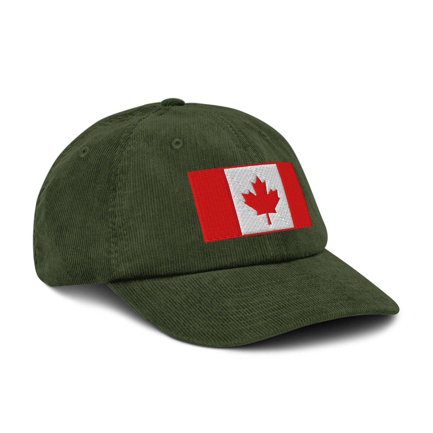 Casquette Casquette, brodée « Drapeau du Canada », en Dark Olive, vue de trois quarts, image 32