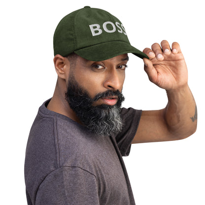 Casquette Casquette, brodée « BOSS », en Dark Olive, vue de trois quarts, image 25
