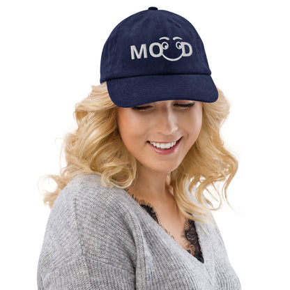 Casquette Casquette, brodée « MOOD », en Oxford Navy, vue de face, image 18