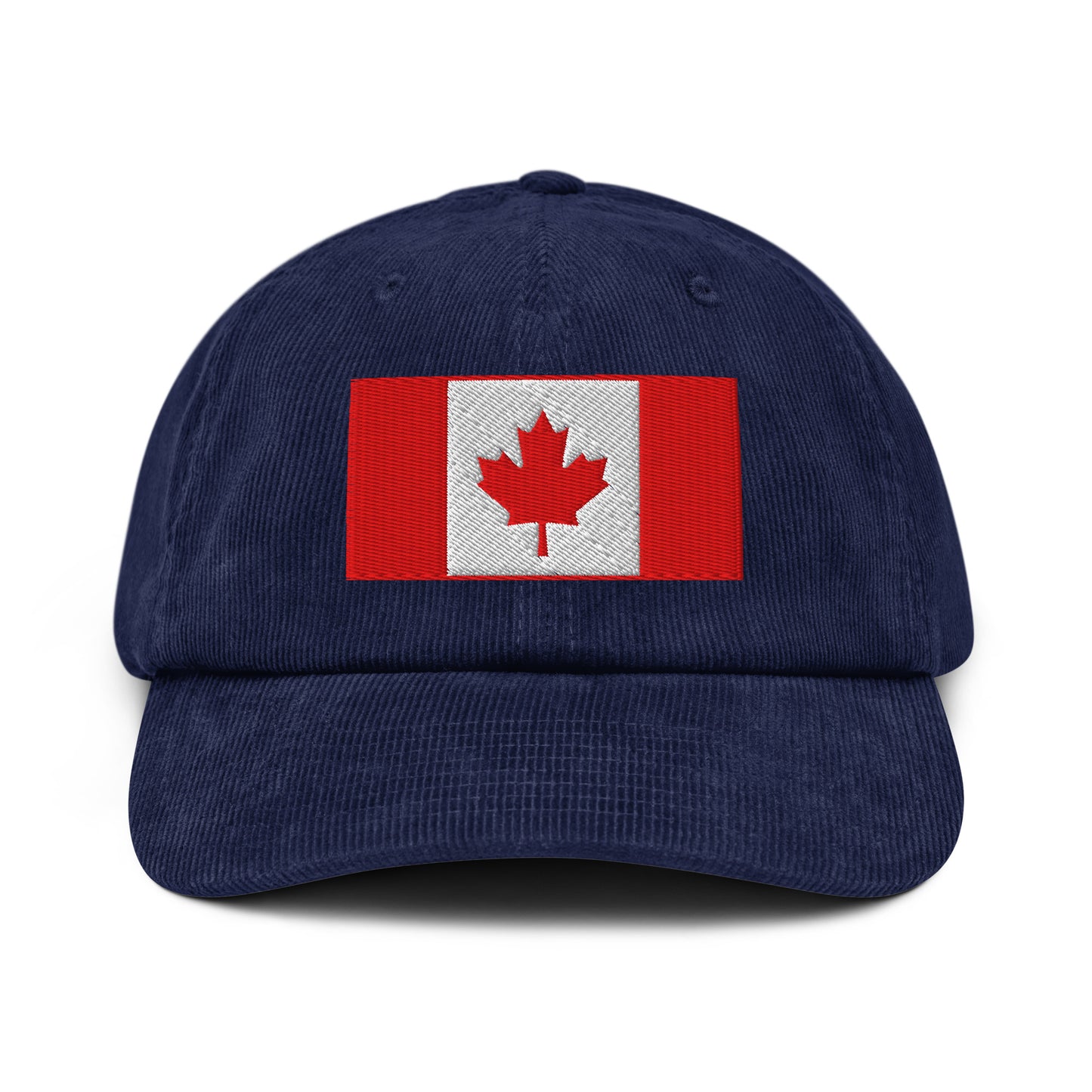 Casquette Casquette, brodée « Drapeau du Canada », en Oxford Navy, vue de face, image 19