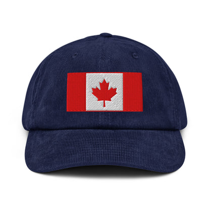 Casquette Casquette, brodée « Drapeau du Canada », en Oxford Navy, vue de face, image 19