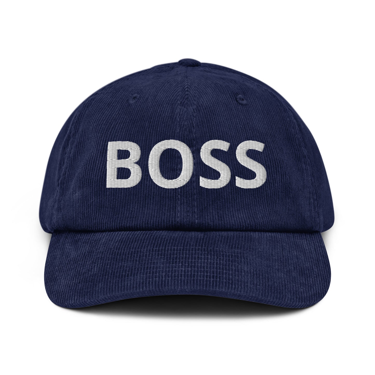 Casquette Casquette, brodée « BOSS », en Oxford Navy, vue de face, image 3