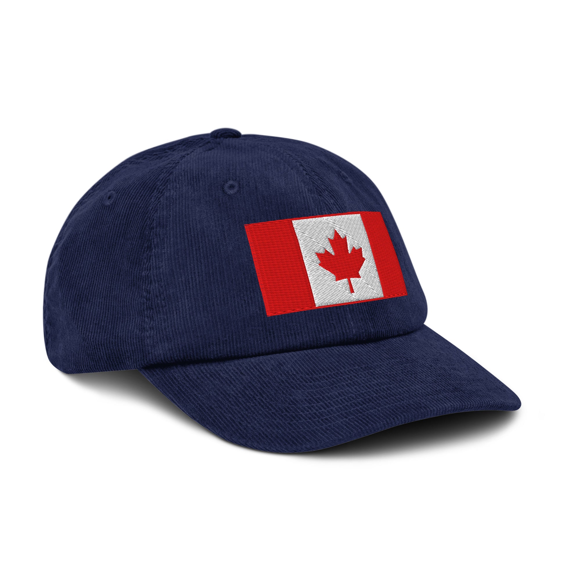 Casquette Casquette, brodée « Drapeau du Canada », en Oxford Navy, vue de trois quarts, image 23