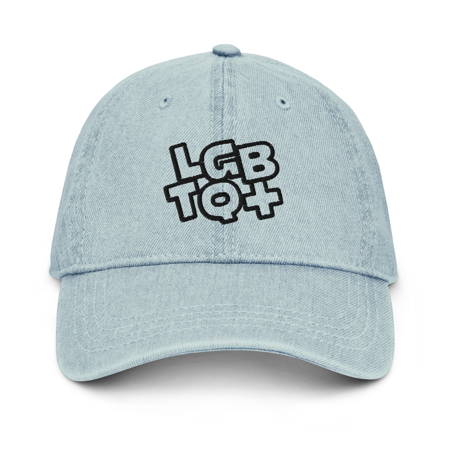 Casquette de baseball en Jean de couleur bleue "LGBTQ+"