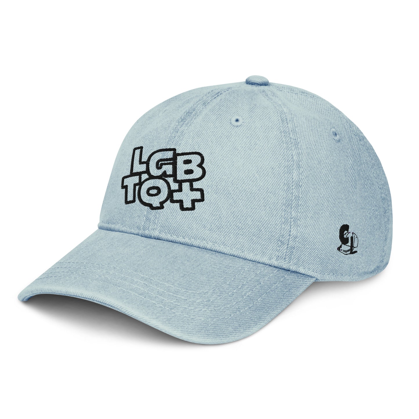 Casquette de baseball en Jean de couleur bleue "LGBTQ+"