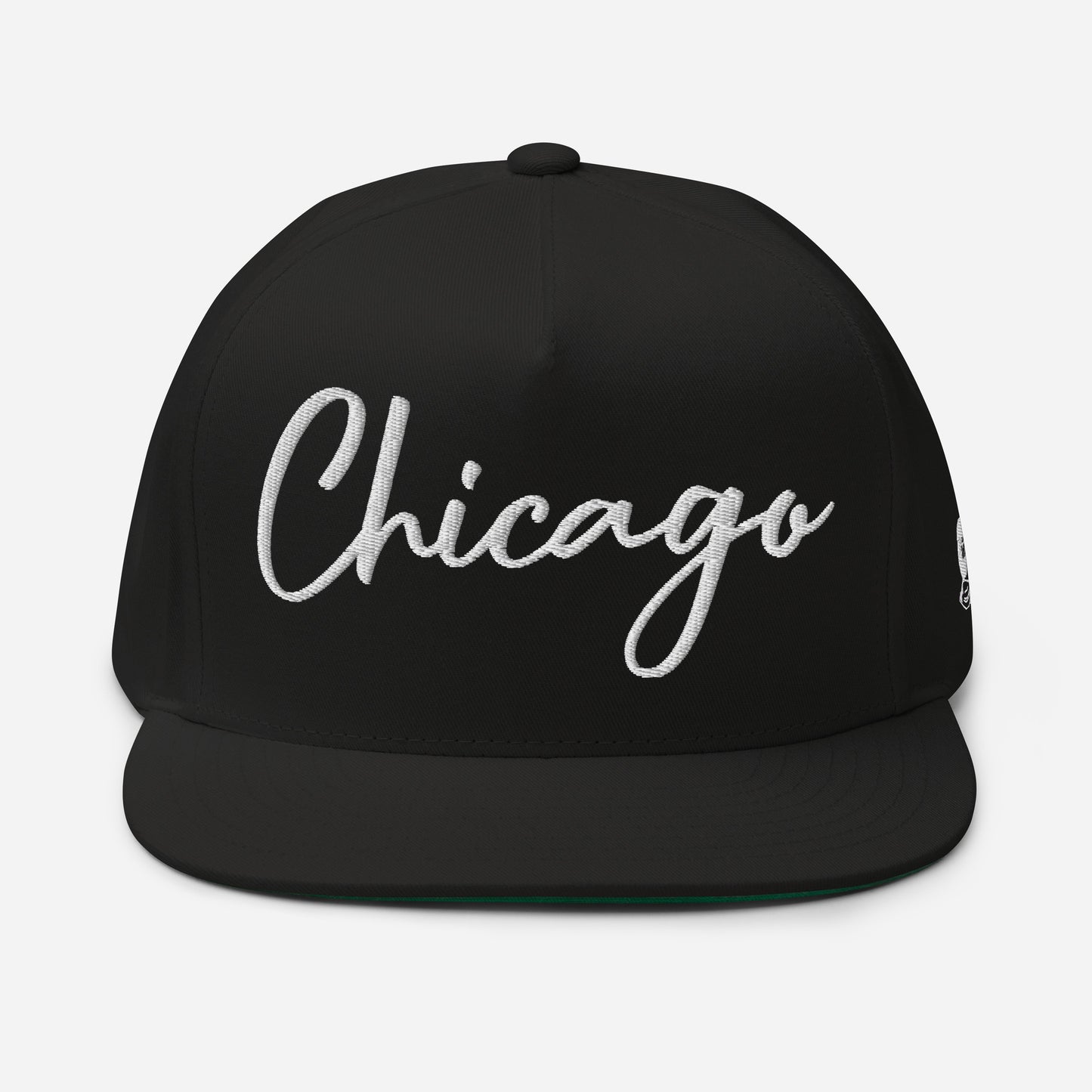 Casquette Snapback, brodée « Chicago », en Noir, vue de face, image 2