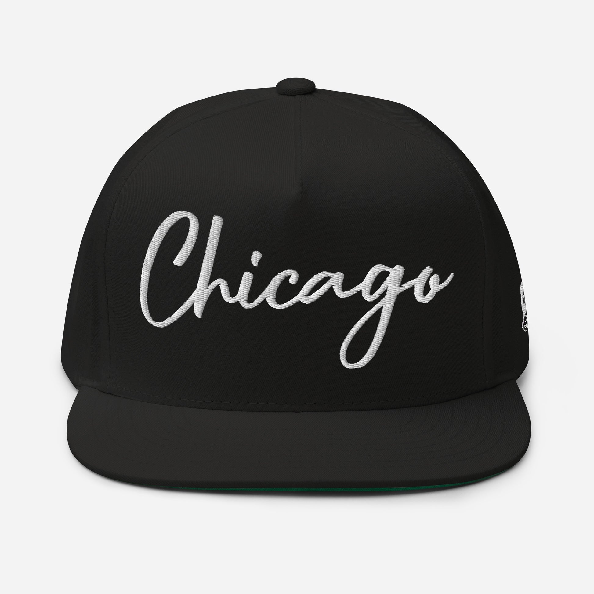Casquette Snapback, brodée « Chicago », en Noir, vue de face, image 2
