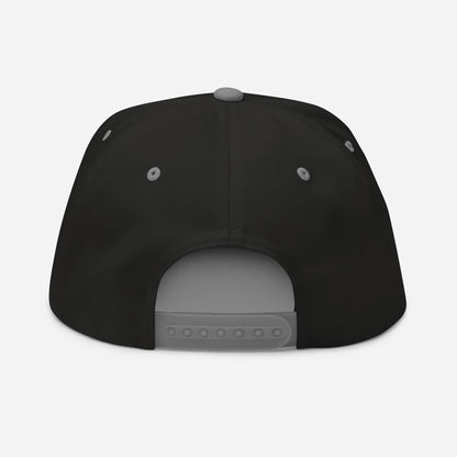 Casquette Snapback, brodée « Calme et douce selon la météo », en Noir, vue arrière, image 8