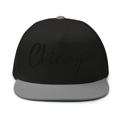 Casquette Snapback, brodée « Chicago », en Noir, vue de face, image 8