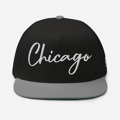 Casquette Snapback, brodée « Chicago », en Noir, vue de face, image 8